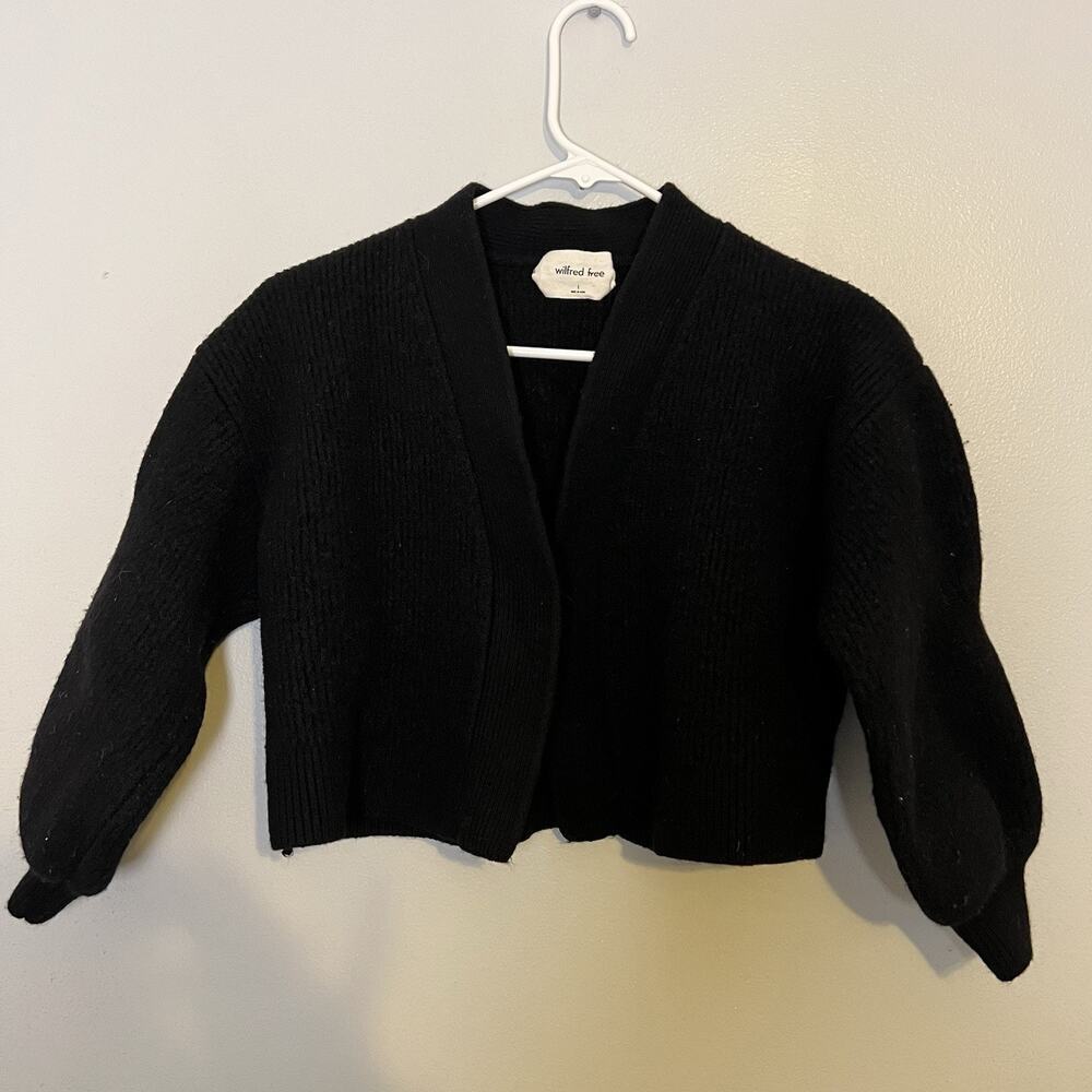 Wilfred Black Cardigan Sweater